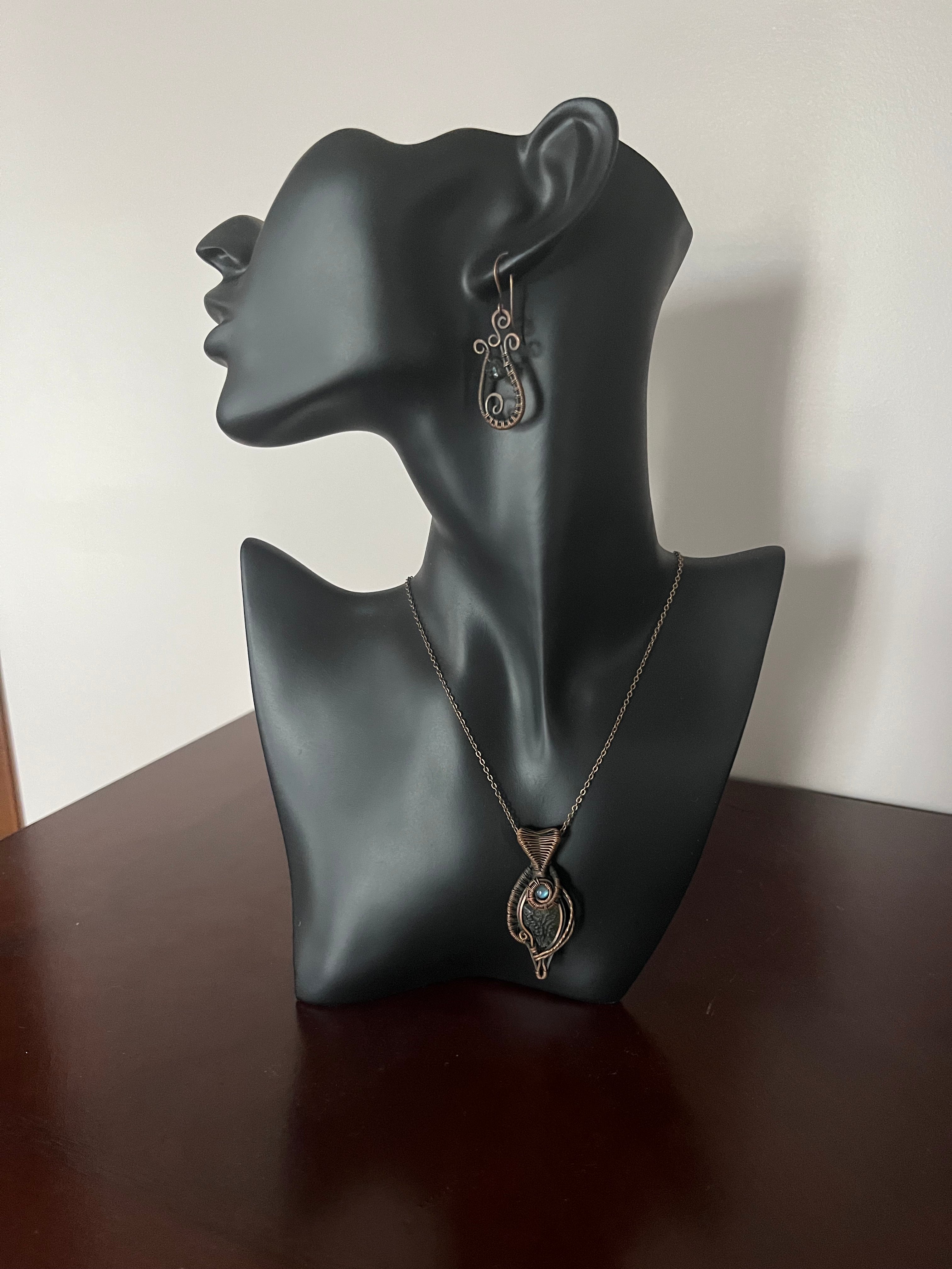 Genuine Moldavite & Moonstone Pendant