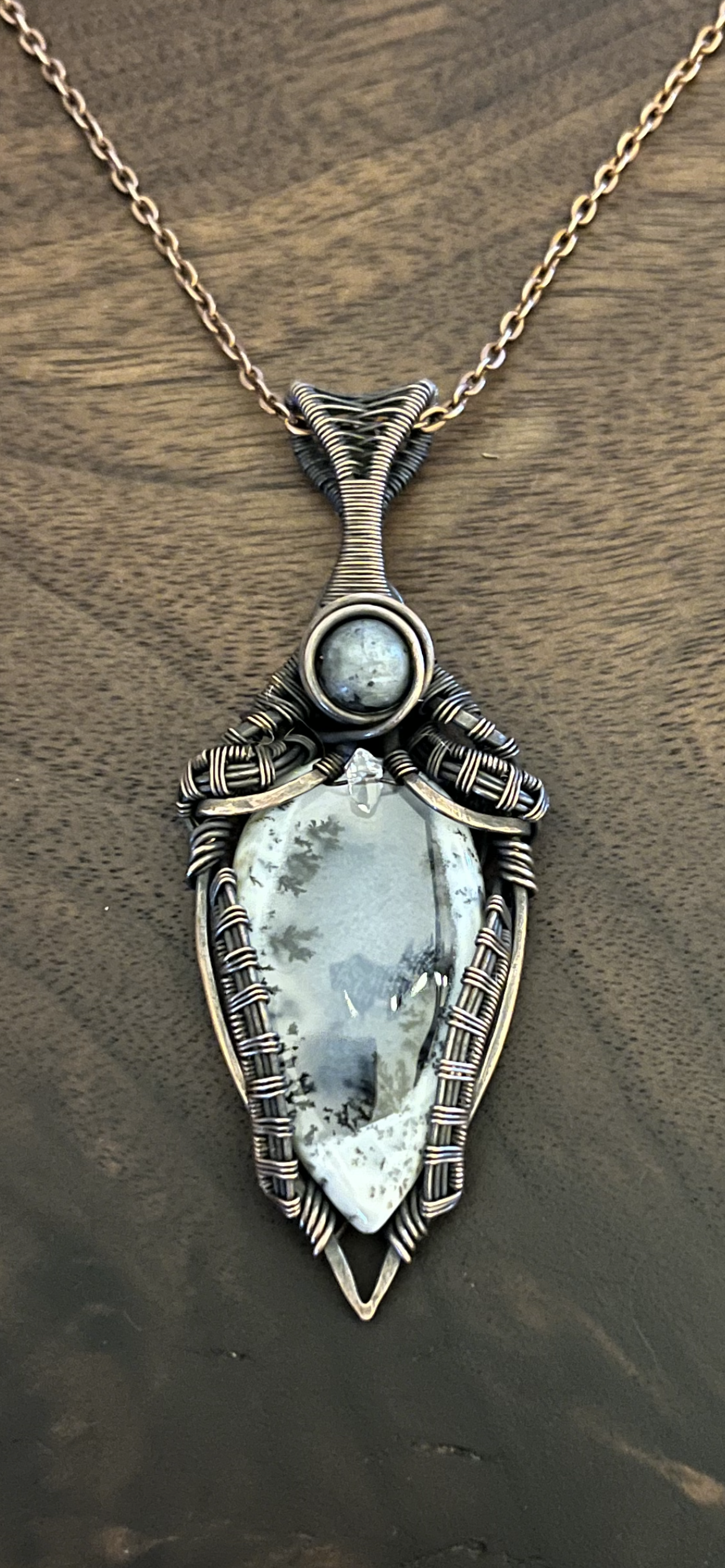 Merlinite & Herkimer Diamond