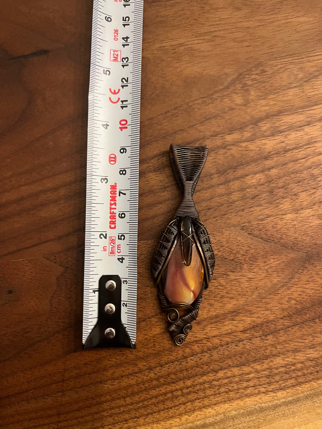 Mookaite Jasper & Smoky Quartz Pendant