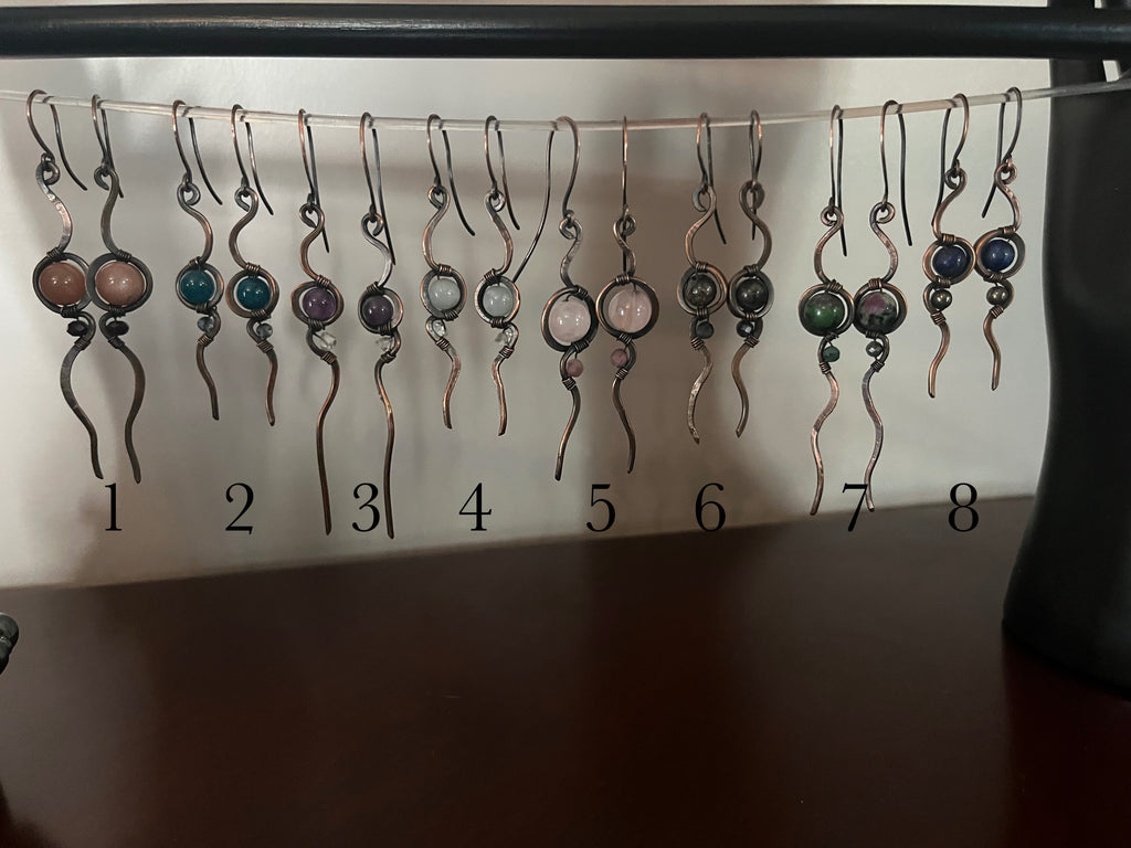 Crystal Gemstone Earrings