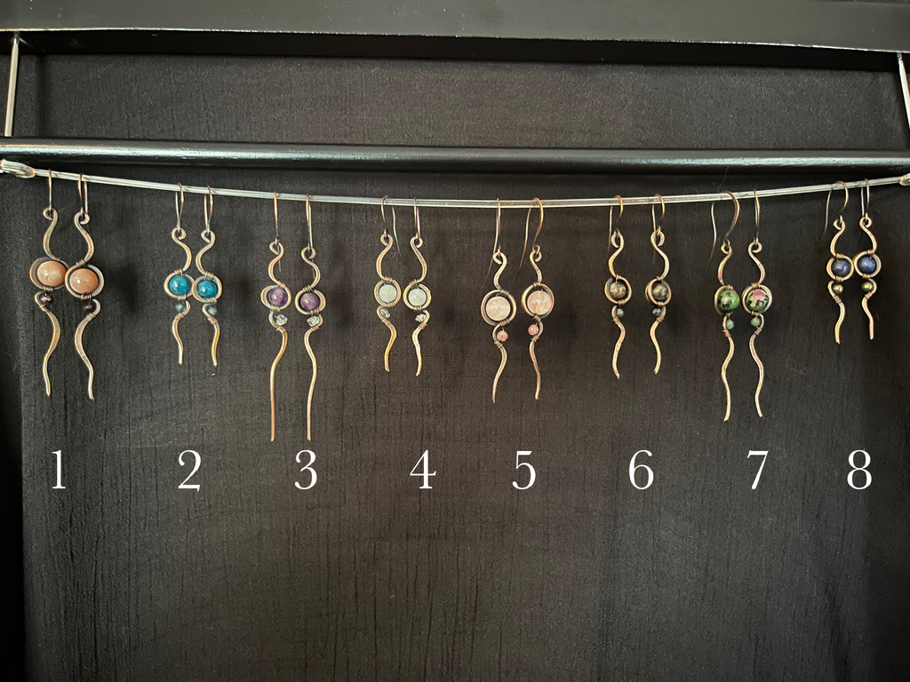 Crystal Gemstone Earrings