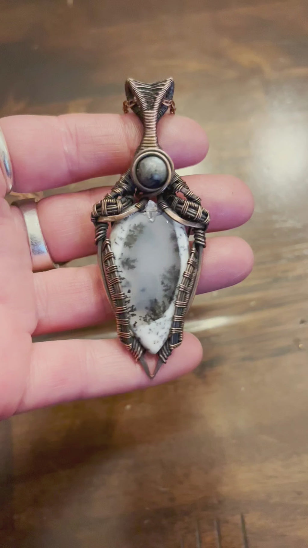 Merlinite & Herkimer Diamond